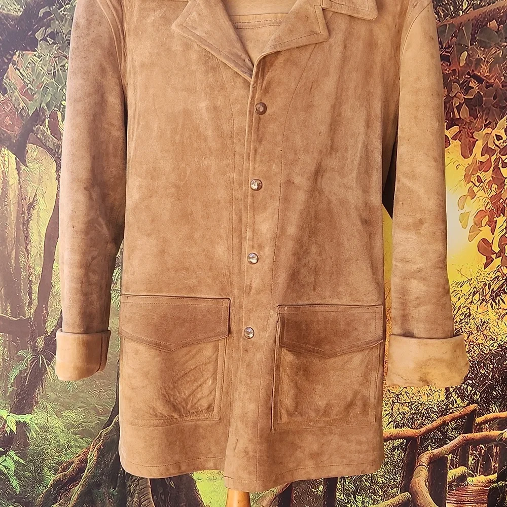 R M. WILLIAMS  LONG HORN vintage  heavy winter sheepskin jacket - Picture 3 of 12